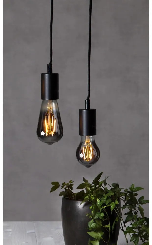 Teplá LED/filamentová žiarovka E27, 2 W Plain Smoke – Star Trading