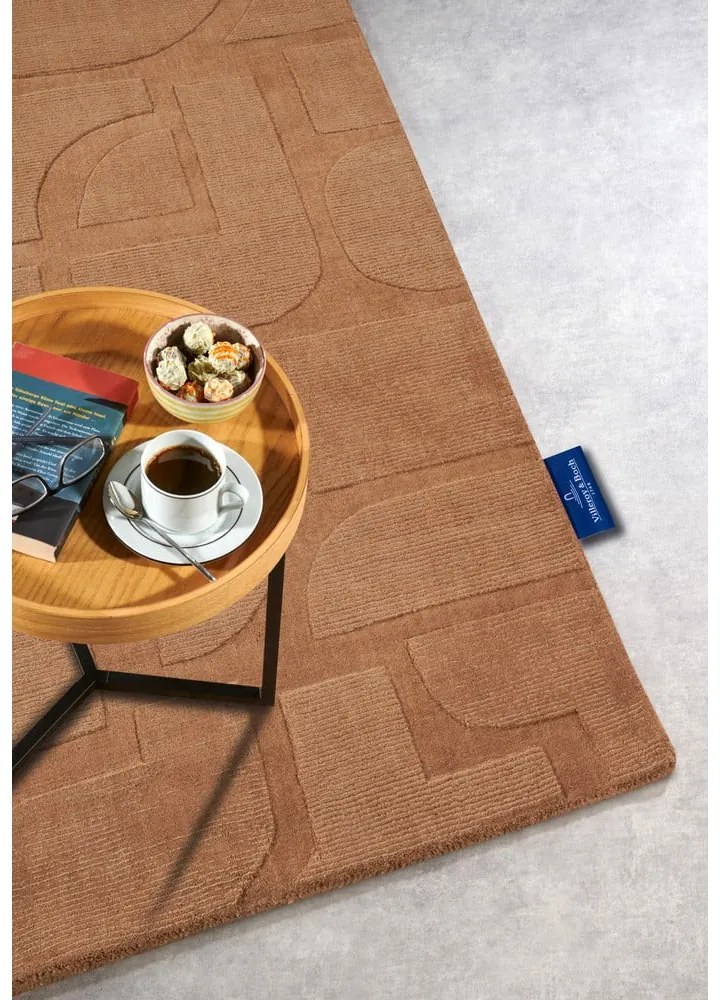 Hnedý ručne tkaný vlnený koberec 190x280 cm Alexis – Villeroy&amp;Boch