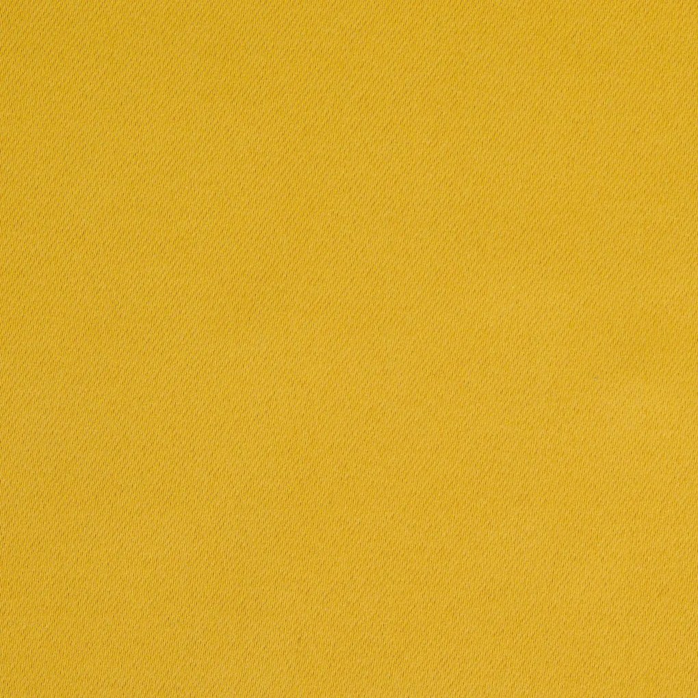 Horčicový zatemňovací záves na krúžkoch PARISA 135x250 cm