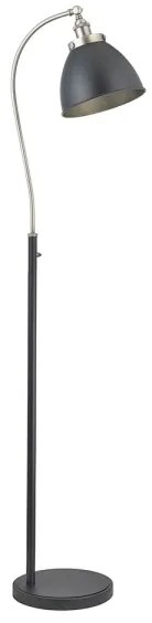 Endon 98753 - Stojacia lampa FRANKLIN 1xE27/10W/230V matný chróm/antracit