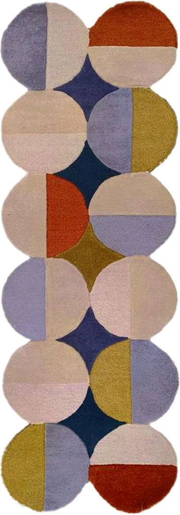XXXLutz BEHÚŇ, 80/230 cm, modrá, hrdzavá Flair Rugs - Online Only bytové doplnky - 003165022506