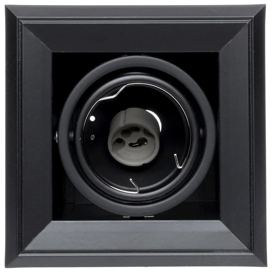 Podhľadové svietidlo Blocco, 1x čierne kovové tienidlo, (možnosť polohovania), b