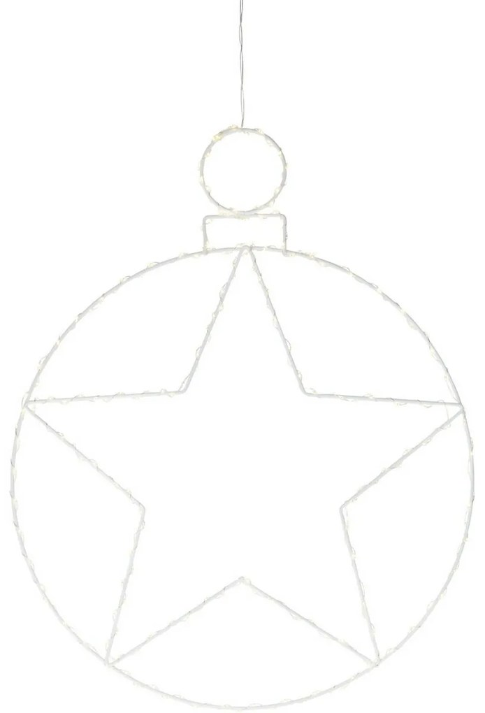 Vianočná závesná LED dekorácia Kerstball Star 236 LED, 48 cm