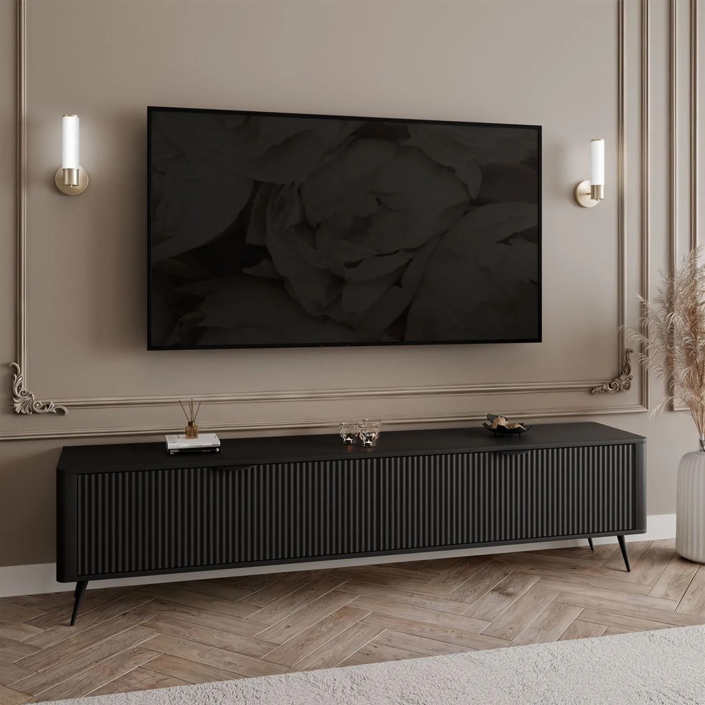 TV stolík TURNER čierny 200cm