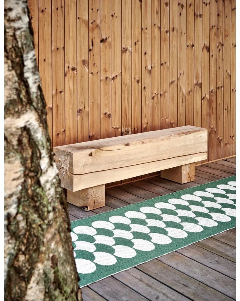 Zeleno-krémový vnútorný a vonkajší behúň 70x150 cm Poppy Oregano – Pappelina