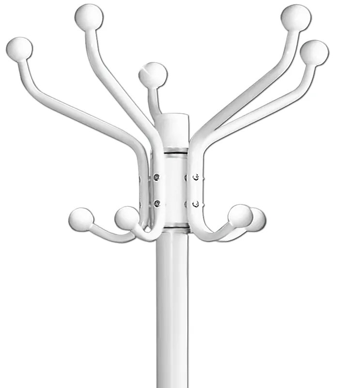 InternetovaZahrada Stojanový vešiak na odevy – biely 173cm