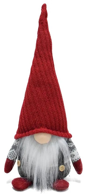 Škriatok červeno-sivý 39 cm 103hy259268-15