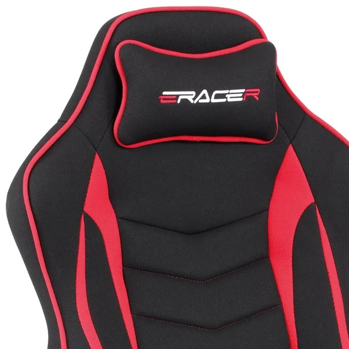 Autronic BONTEC Herné kreslo, hojdací mechanizmus, strieborná látka, KA-G408 GREY Farba: Čierna