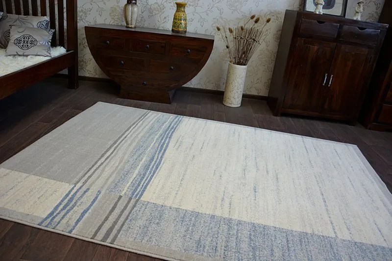 Vlnený koberec MOON DEEP sivý