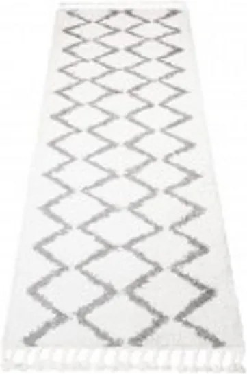 TA Koberec C090A KRÉMOVÁ/TMAVOSIVÁ BOHO Rozmer: 100x400 cm