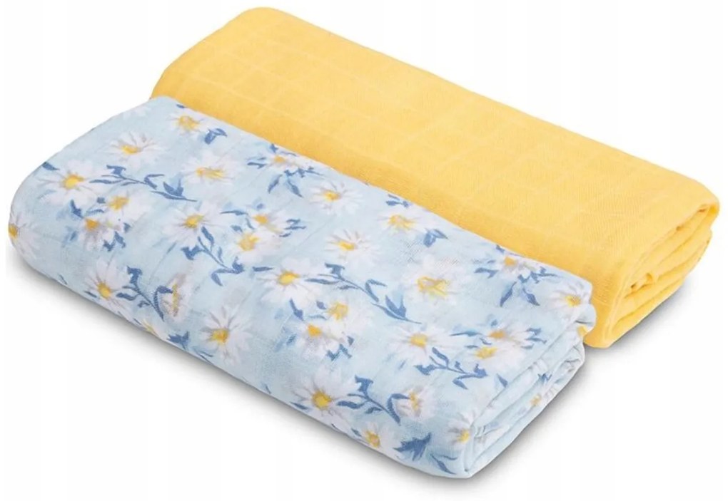 Mušelínové zavinovacie plienky 120x120 2ks Sensillo Farba: ružová