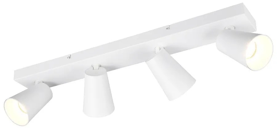 Biele bodové svietidlo ø 8 cm Sharp – Trio