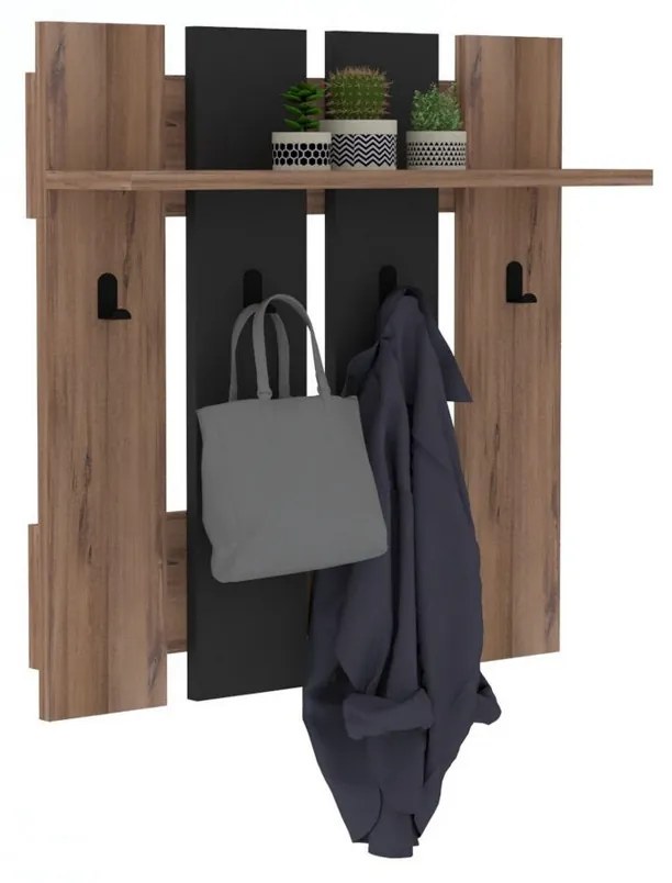 Nástenný vešiak Mita Walnut