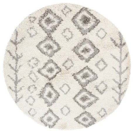 Koberec BOHO L228D béžový / tmavosivý kruh