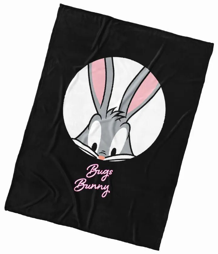 Mikroplyšová deka Bugs Bunny Black Art