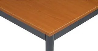 Stôl jedálenský, 2000 x 800 mm, tmavo sivá podnož, čerešňa