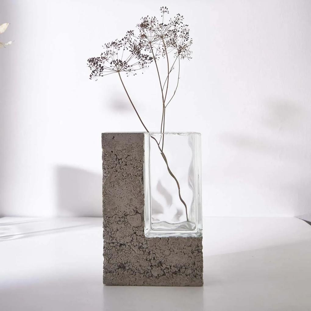 PRASKLO Umelecká váza Straight Glassbrick