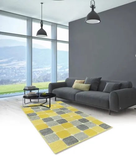 Kusový koberec Portland 172/RT4J, 80x140, žltá, chodba / predsieň, Oriental Weavers