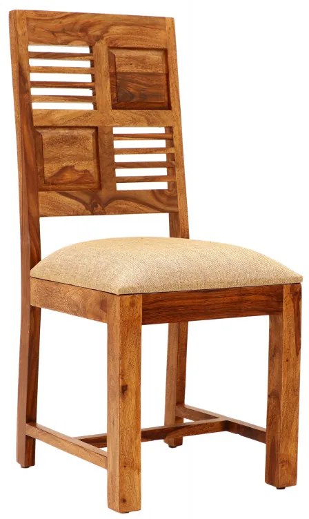 Stolička čalúnená Tara z indického masívu palisander Orech