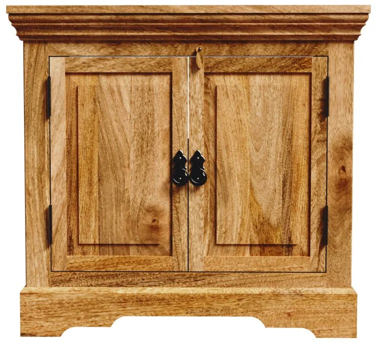 Skrinka pod umývadlo Guru 70x65x35 z mangového dreva Mango natural