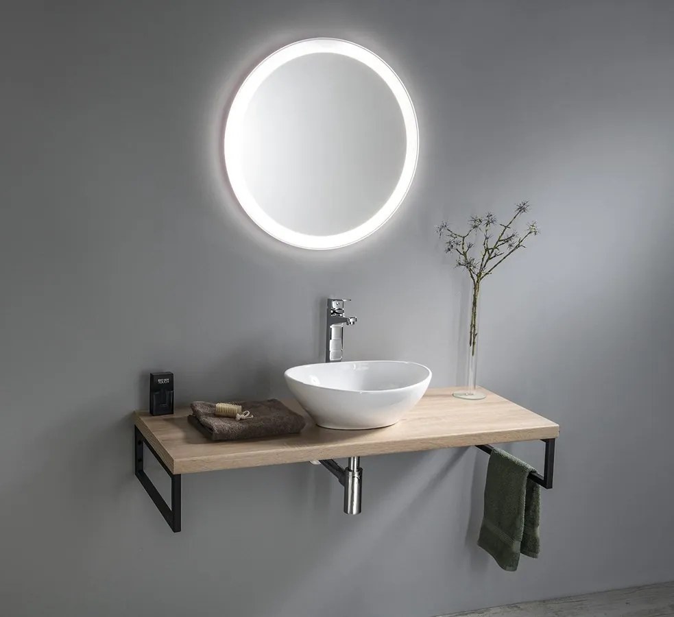 Aqualine Sapho, VEGA pracovná doska 104x45cm, dub platin