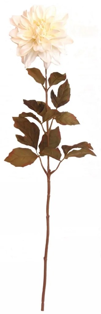 Umelá georgína, v. 60 cm, krémová