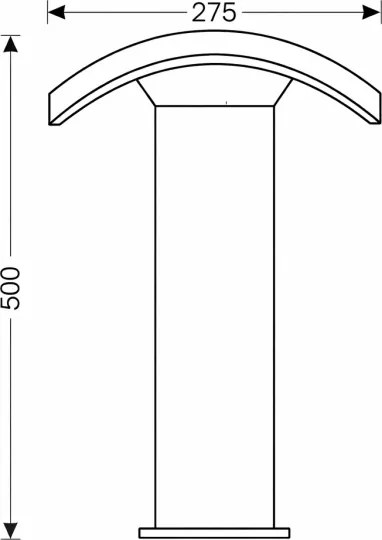 Brilagi - LED Vonkajšia lampa ARCELO LED/9W/230V 50 cm IP54