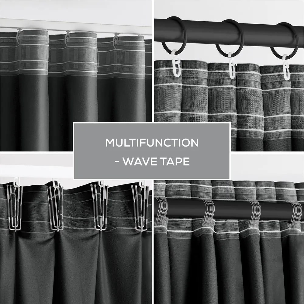 Sivý zamatový dimout záves 140x270 cm – Restilo