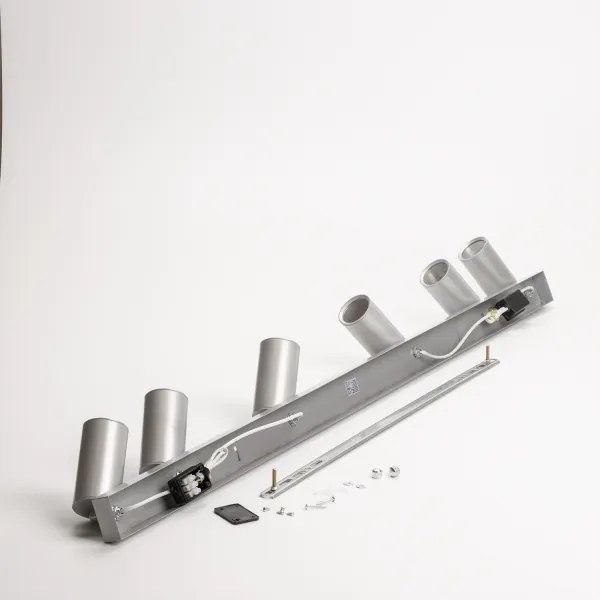 Brilagi - Kúpeľňové bodové svietidlo SELE 6xGU10/30W/230V IP44 strieborná