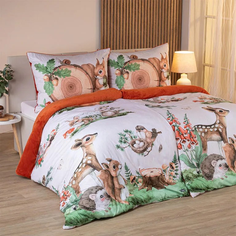 Posteľné obliečky Dual Feel ZVIERATÁ