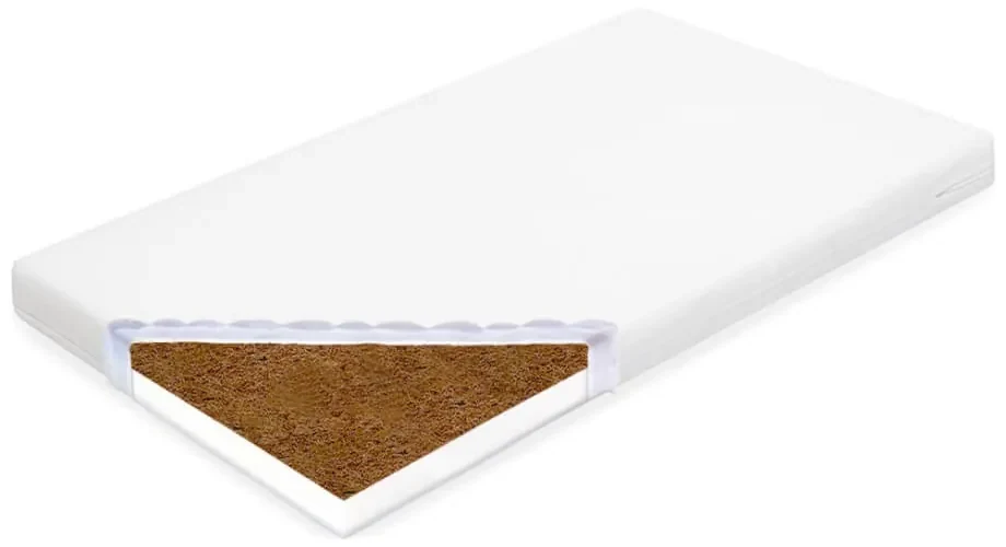 Detský matrac STANDARD 120x60x7 cm kokos-molitan biely