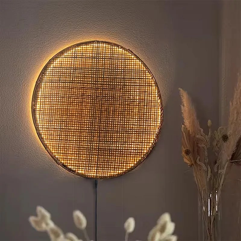 Toolight Toolight, LED nástenné svietidlo APP1408-W, prírodná hnedá, OSW-08639