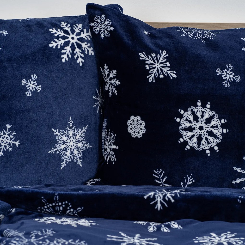 4Home Obliečky mikroflanel Midnight Snowfall, 140 x 220 cm, 70 x 90 cm