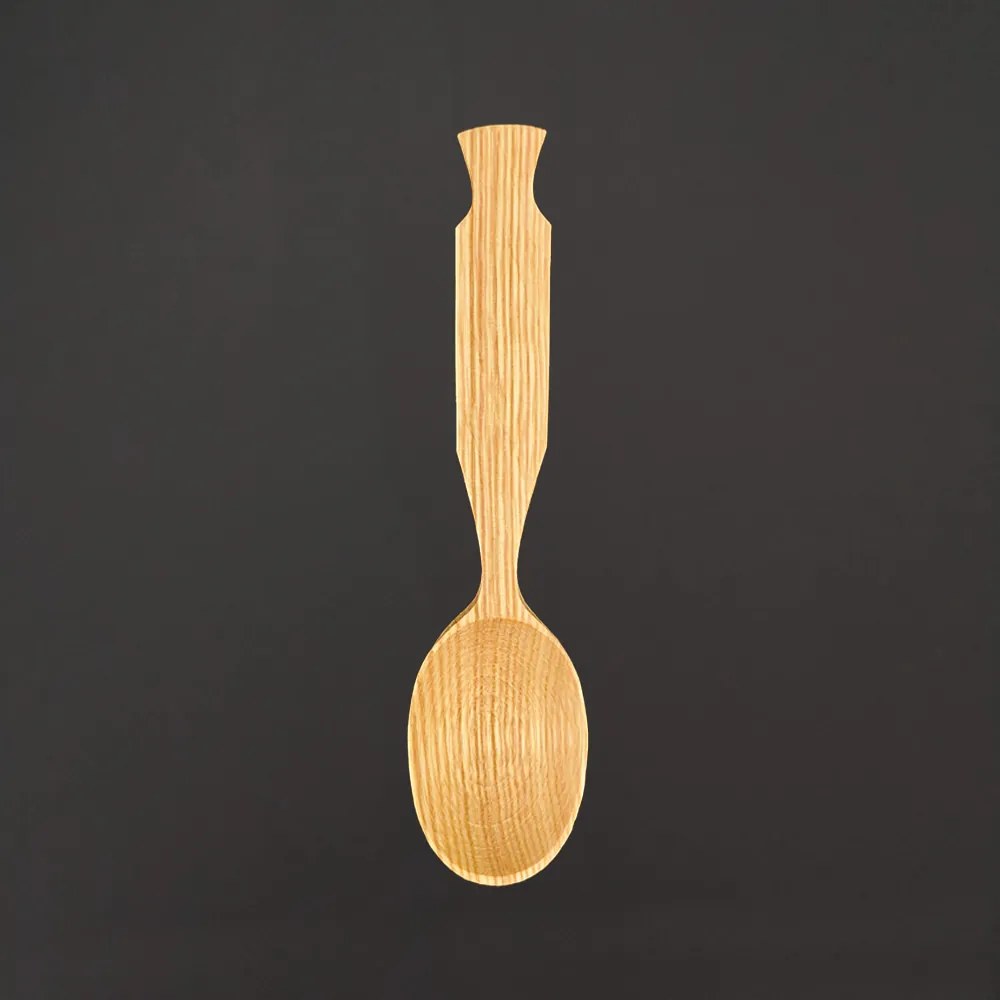 AMADEA Drevená lyžica, masívne drevo, dĺžka 20 cm