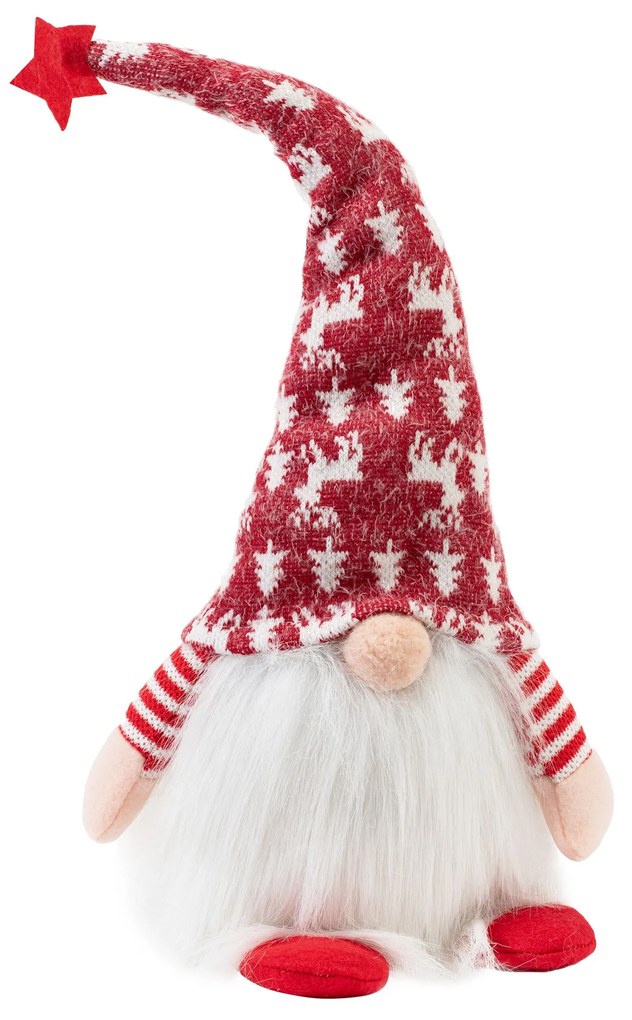 Tutumi Tutumi, vianočný trpaslík 42cm 22607, červená-biela, CHR-09910