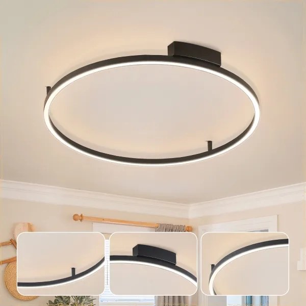 Brilagi - LED stmievateľné svietidlo PORTOFINO LED/60W/230V priemer 80 cm čierna + DO