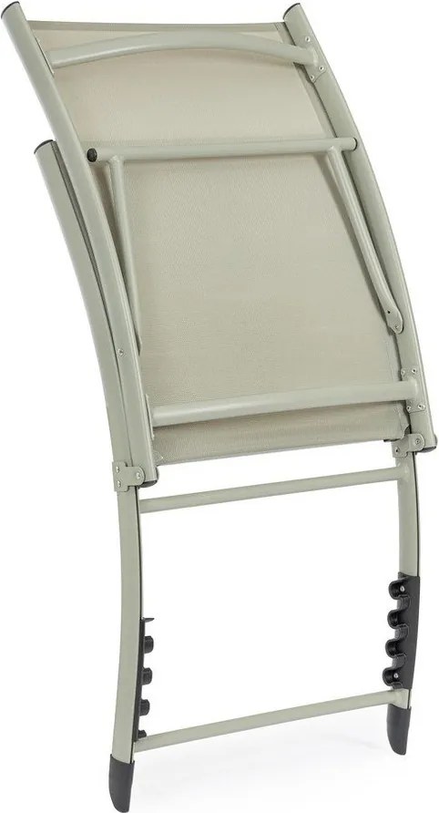 Taupe kovové záhradné ležadlo Taylor – Bizzotto