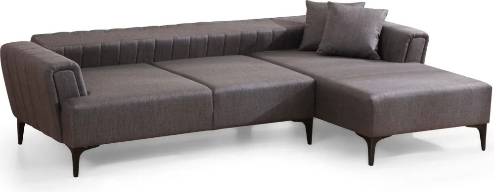 Rohová sedací souprava Hamlet 270 cm tmavě šedá pravá