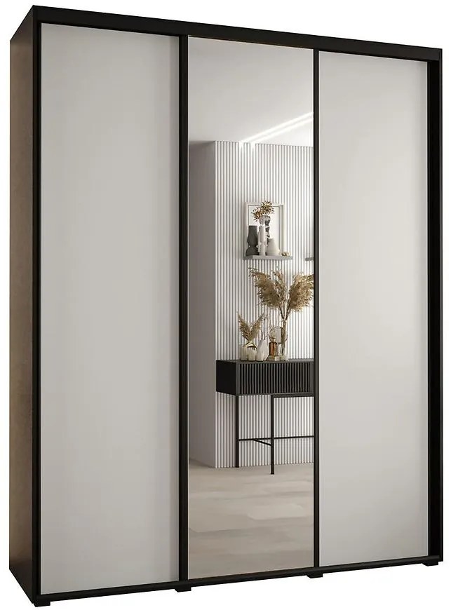 Skriňa 45 Canaris 3 200 čierna/biela/čierna