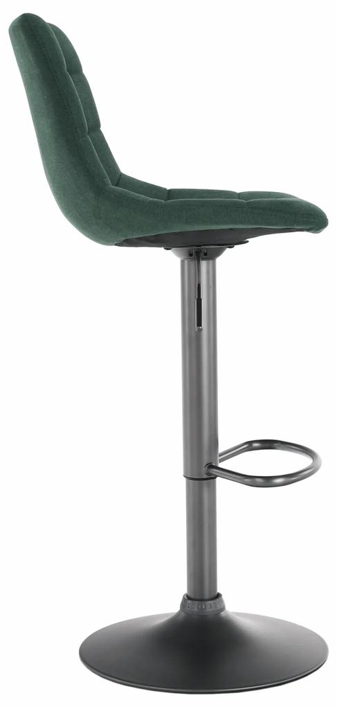 Tempo Kondela Barová stolička, zelená/čierna, LAHELA