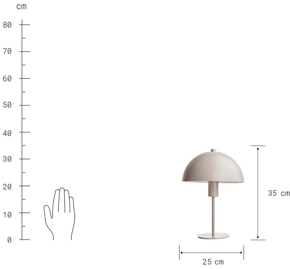 TOPEE Stolná lampa - béžová