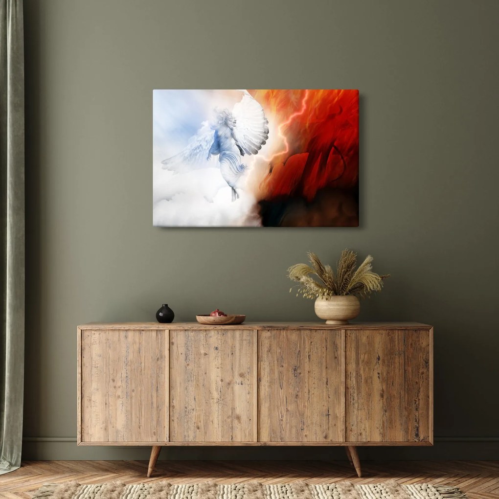 Obraz - Dobro a zlo (90x60 cm)