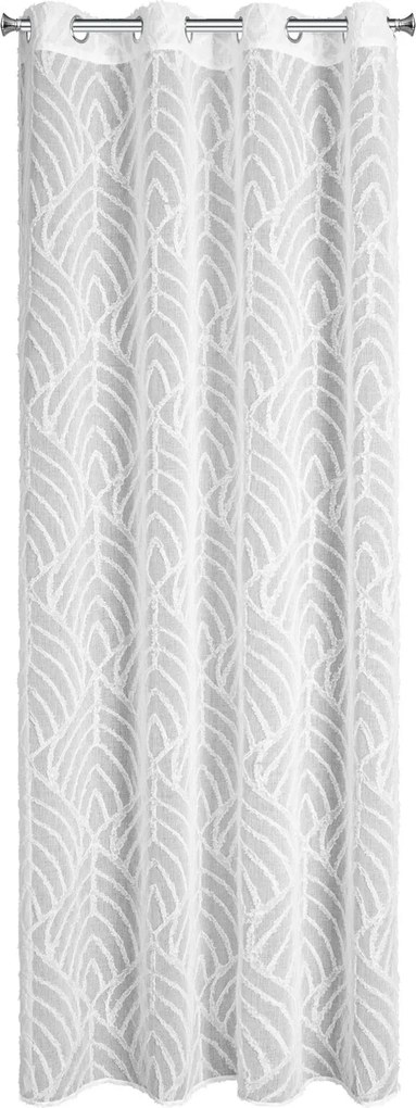 ZÁVES NA KRÚŽKOCH BLAIR 140X260 CM BIELA