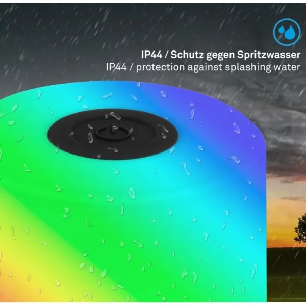 Briloner 7462015 - LED RGB nabíjacia stolná lampa LED/1,5W/5V IP44 čierna