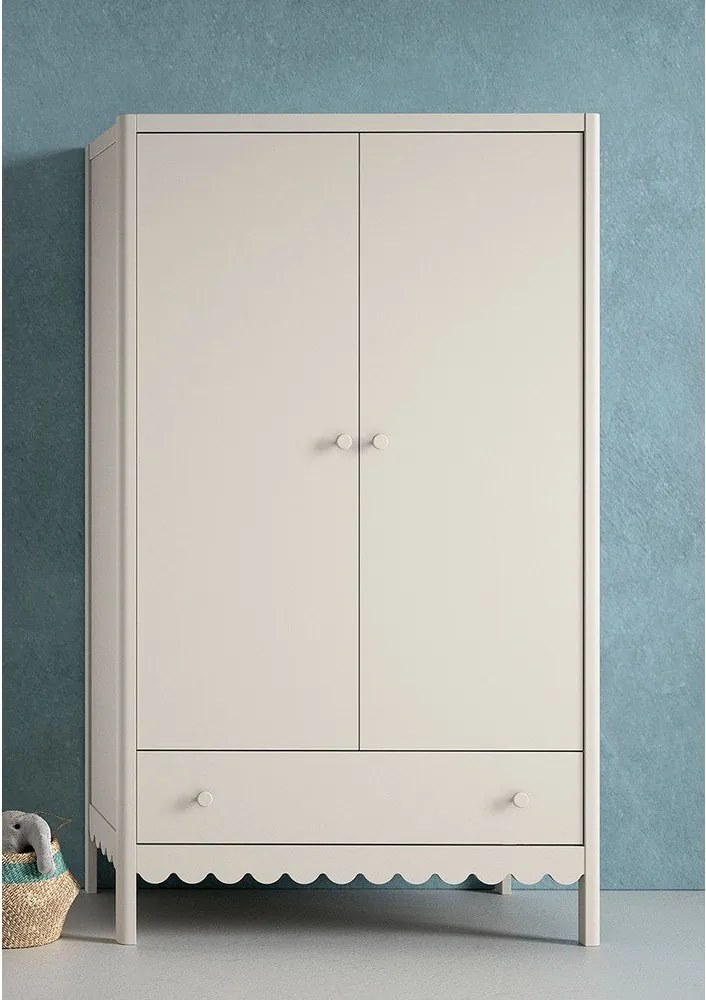 Béžová detská šatníková skriňa 110x190x55 cm Swingo – Vipack