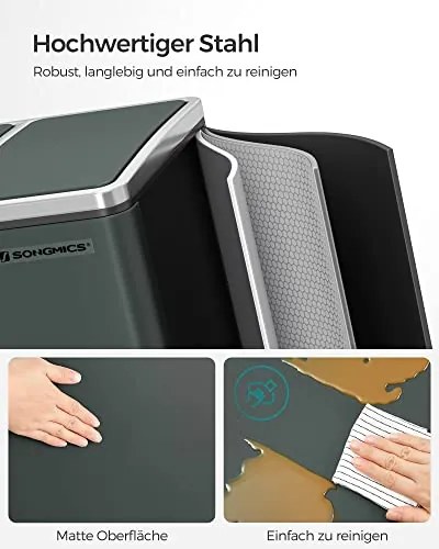 Recyklačný odpadkový kôš SONGMICS LTB54GS