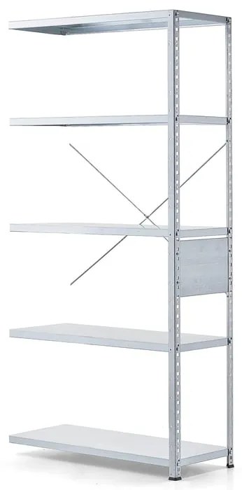 Policový regál FIRST, prídavná sekcia, 1960x1005x400 mm, galvanizovaný