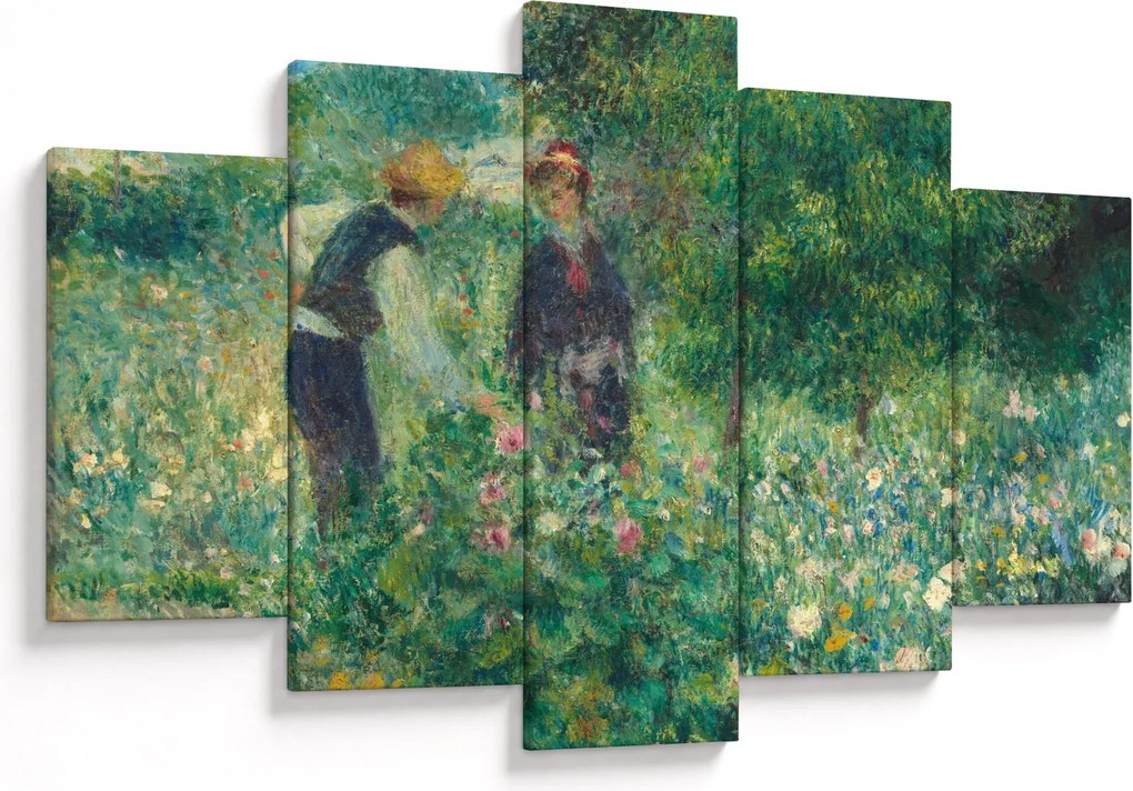 Obraz - Auguste Renoir, Picking Flowers, reprodukcia (150x105 cm)