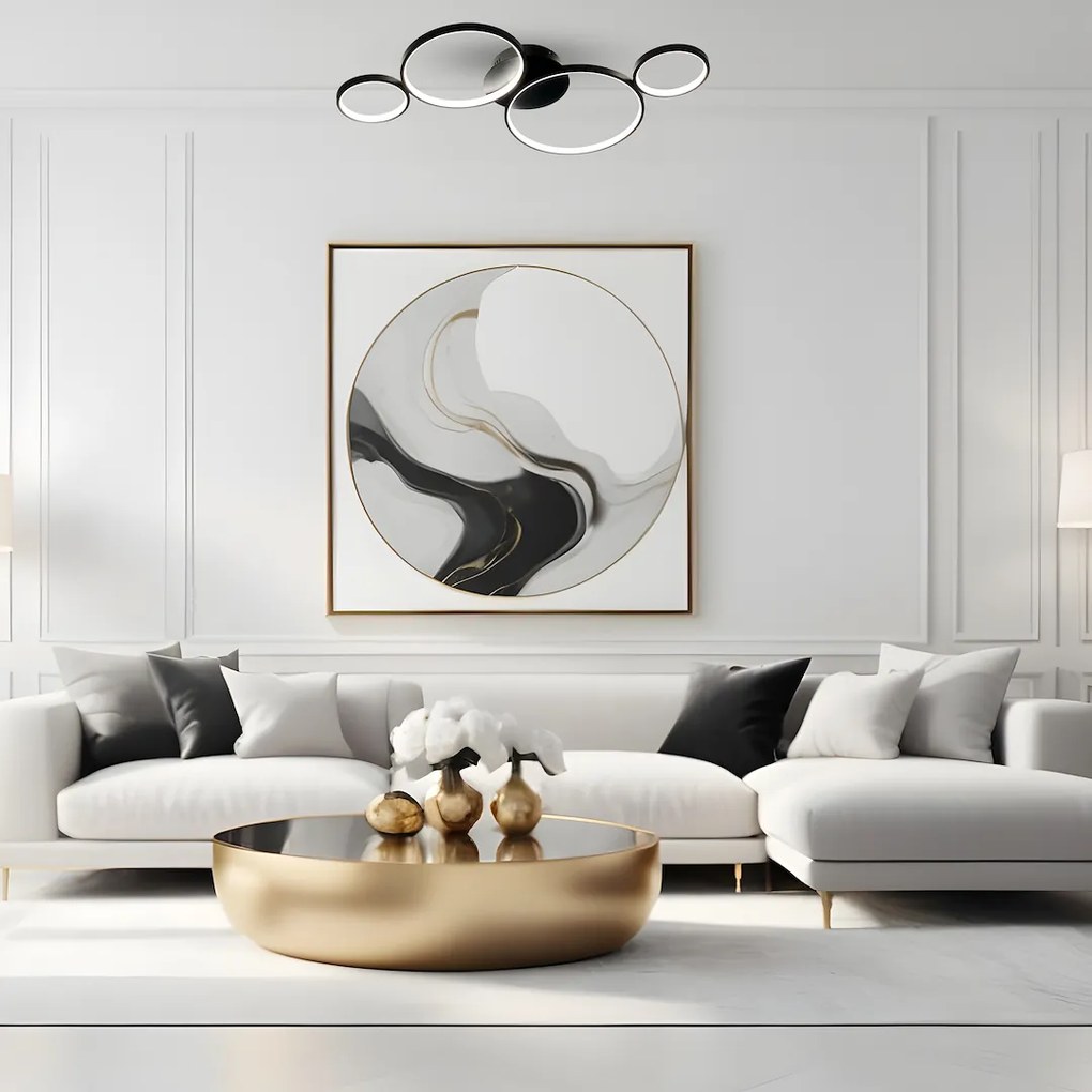 Stropné LED svietidlo Universe, 4x LED 30w, 4000k, b