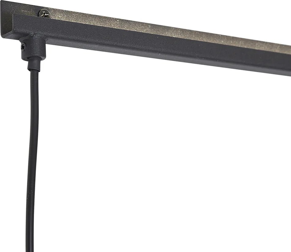 Moderné nástenné svietidlo čierne vrátane LED - Letterbox